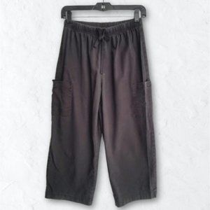 Cropped Cargo Pants Black Sz Small